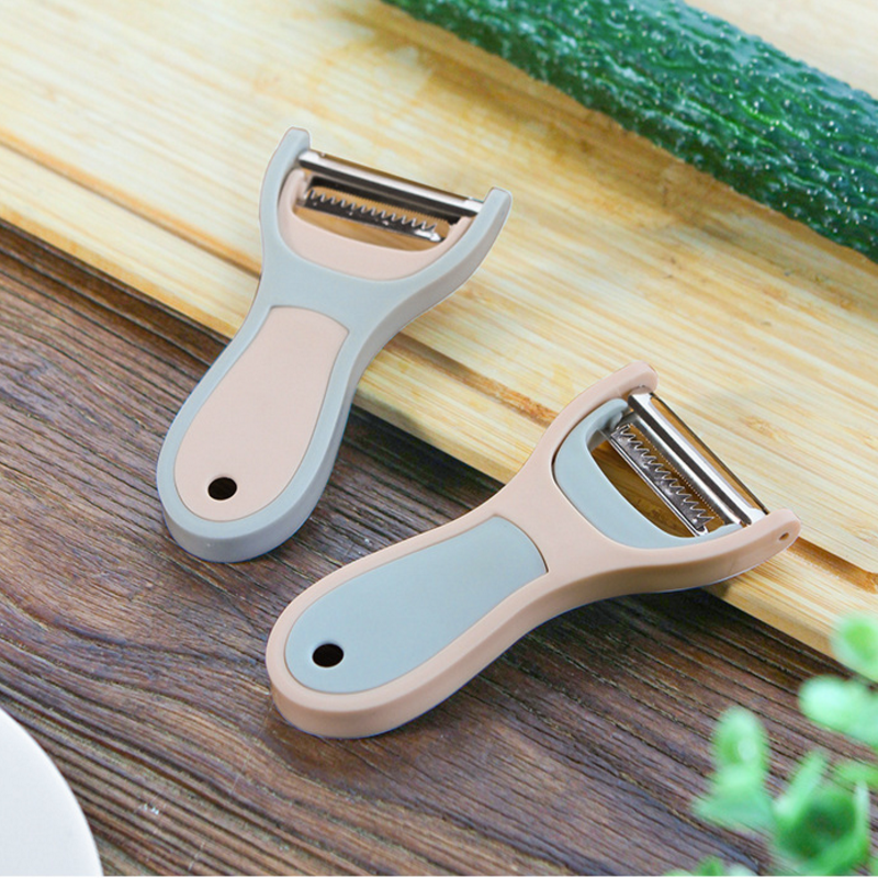 Household kitchen two-in-one multi-function paring knife scraper Fruit and vegetable planer Stainless steel grater melon planer