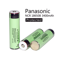 Original imported with protective board Panasonic 18650 3400mAh 3 7v high capacity pointed rechargeable lithium battery