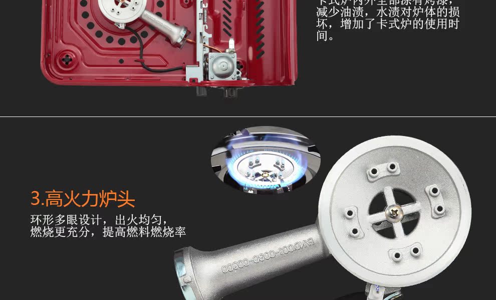 Lò cassette tươi cầm tay ngoài trời bếp lò dã ngoại - Bếp lò / bộ đồ ăn / đồ nướng dã ngoại quạt khò bếp than