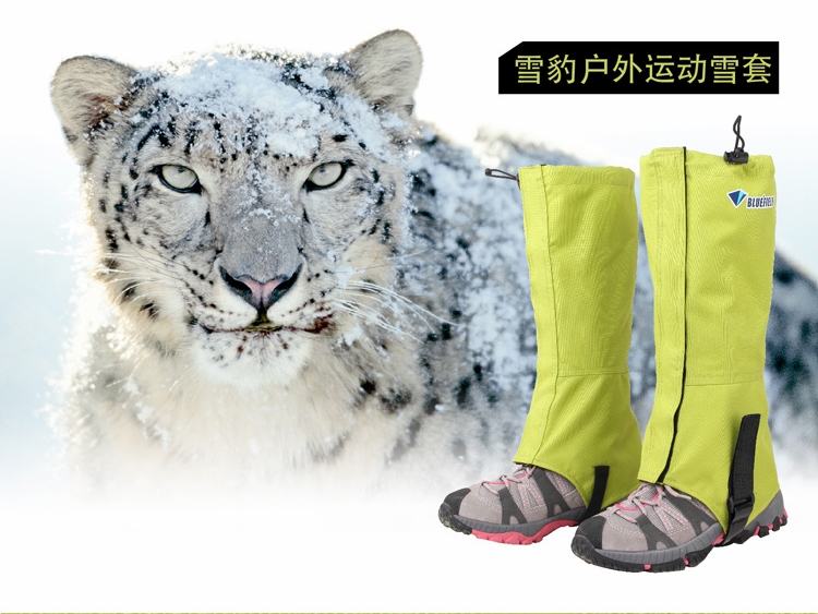 BLUEFIELD Snow Leopard Ngoài Trời Nam Giới và Phụ Nữ Leo Núi Tuyết Đặt Foot Bìa Camping Sông Trượt Tuyết Đi Bộ Đường Dài Tuyết Bìa giầy đi rừng