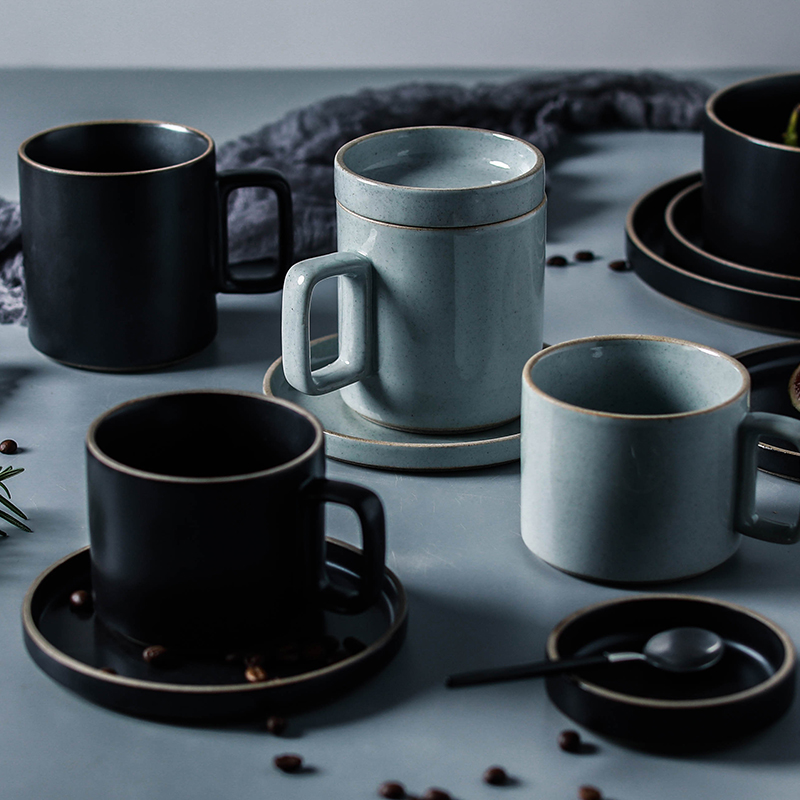 NDP office cup Europe type matte enrolled porcelain cup home mark cup of afternoon tea cups of coffee cup