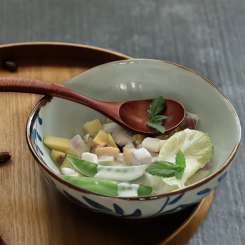 NDP-лапша чаши для супа миски с большой миской с керамическим домашним посудой японский стиль и стиль простой творческий подглазе GT-W-A70-3