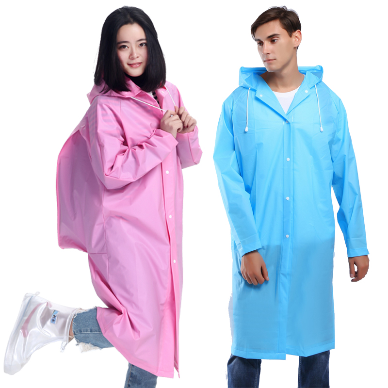 Adult raincoat with backpack men and women long outdoor mountaineering hiking hiking big hat brim waterproof poncho non-disposable