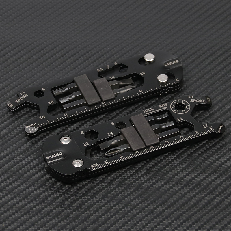 Multi-function combination tool Bicycle bicycle repair tool card hexagon EDC outdoor camping 28 in one