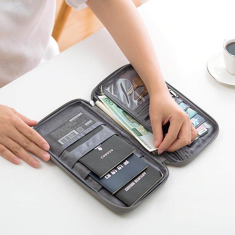 Passport charter ticket Passport holder Protective cover Waterproof travel storage bag Abroad multi-function document bag Document bag