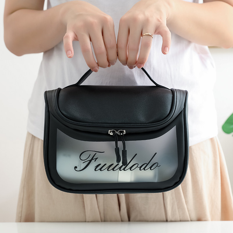 Cosmetic bag 2020 new super fire ins wind large capacity women's portable travel waterproof wash bag product storage bag box