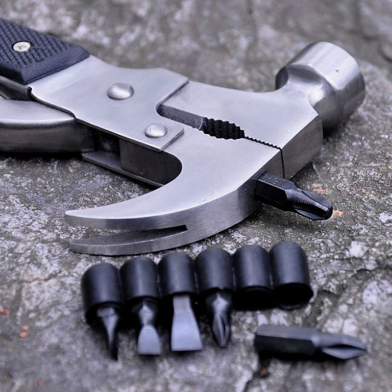 Outdoor multi-function combination tool Camping set Field survival equipment combination Saber hammer pliers