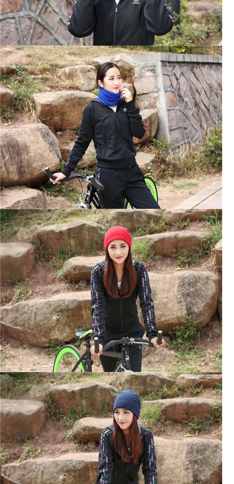 Bib mùa đông dày ấm áp đi xe đạp Earmuffs cổ mũ nam và nữ mùa đông mũ len lông cừu khăn đi phượt ninja