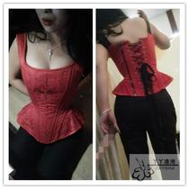 Court shapewear Classical embroidery Chest waist shoulder strap Corset Art photo dress strap womens top