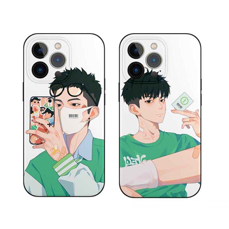 Green jacket series mobile phone shell the senior does not wear shoes comics around the remark phone model
