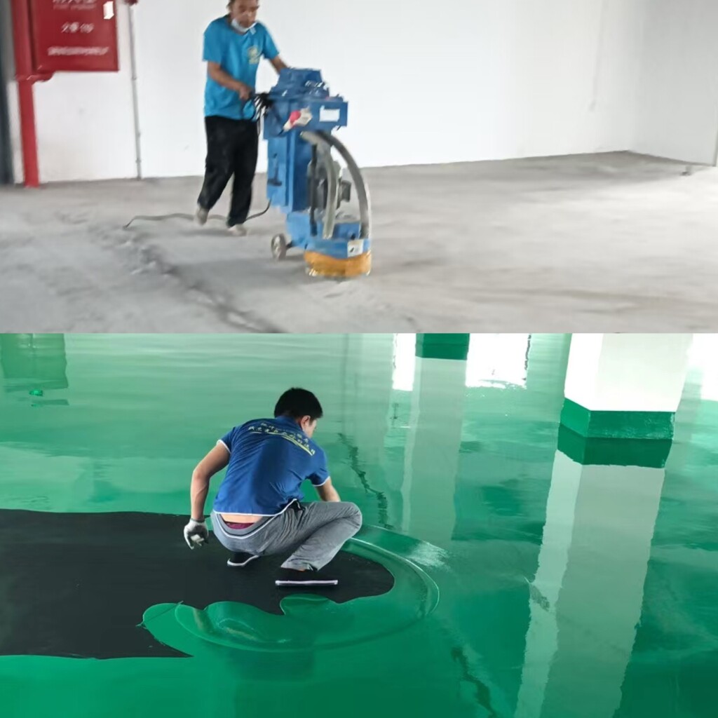 专业施工厂房地坪漆环氧树脂自流平水泥找平的LOGO