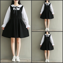 13 13 dresses 14 Spring loaded girls Big Boy Junior High School students 15 years old Liandress Skirt Fat MM Spring Autumn Season New 16 Long sleeves 12