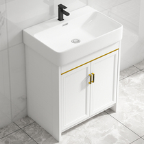 Bathroom cabinet Washbasin washbasin cabinet combination Mirror cabinet Floor-standing washbasin integrated ceramic basin pool Modern and simple