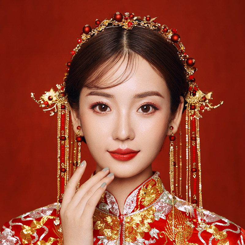 Bridal Show and Accessories Streaming Su Pacing and Canopy Ancient Wind and Accessories Chinese Style Atmospheric Show and Accessories Wedding women