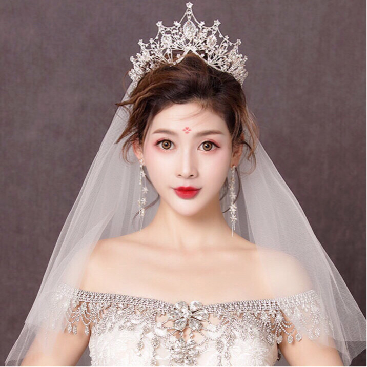 2021 New Crown Headwear Bride Atmosphere Royal Crown Wedding Dress Wedding Birthday Gift Superfairy Wedding Suit Accessories