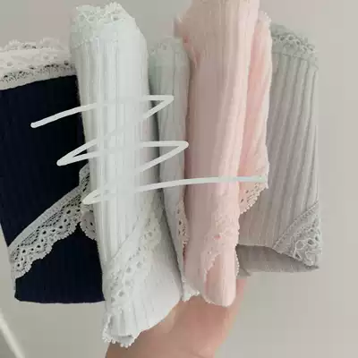 threepig basic chic simple temperament small fresh cute bow panties student briefs