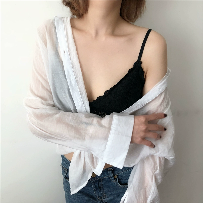 Châu Âu và Mỹ Bralette ren mỏng đẹp trở lại áo ngực mềm mại và thoải mái không có vòng thép đồ lót tóm tắt dây đeo thiết lập đồ lót ibasic