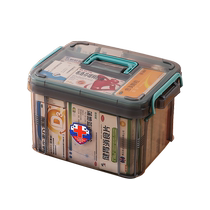 Jiianxi multi-layer large-capacity medicine box for home use transparent household first aid medicine box classified storage small medicine box