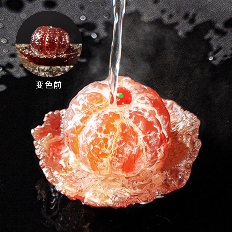 Tea favorite chic orange lychee can raise boutique flush tea from the tea tea ceremony Zen Serie fruit small swing piece of tea fun-Taobao