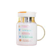 Jianxi high borosilicate glass water cup for women 2024 new office large-capacity tea cup with straw and big belly cup