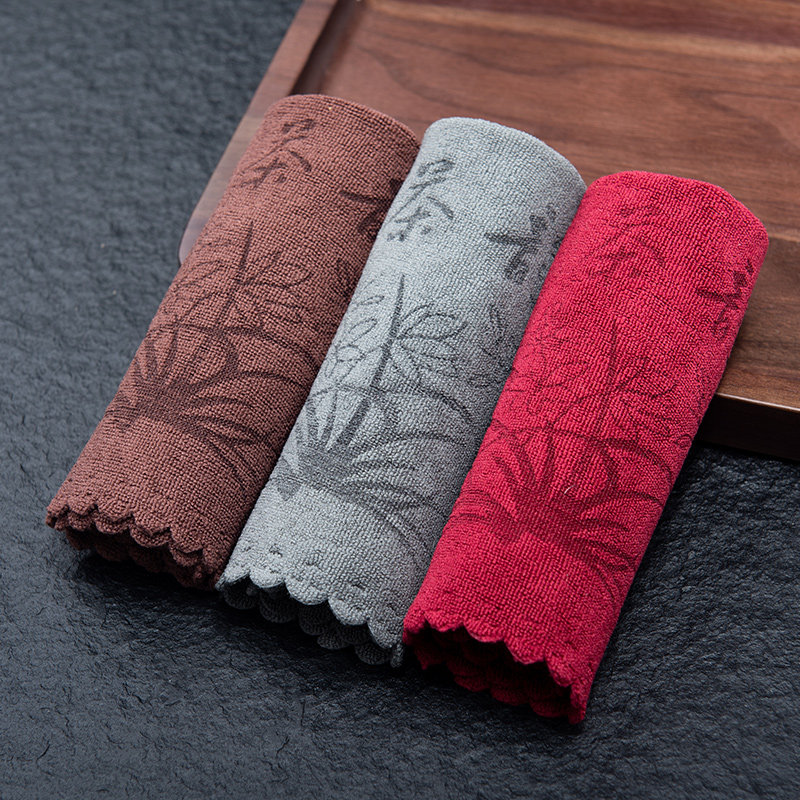 Tianxi thickened tea towel absorbent tea cloth kung fu tea set towel tea table cloth rag tea table tea table tea mat accessories