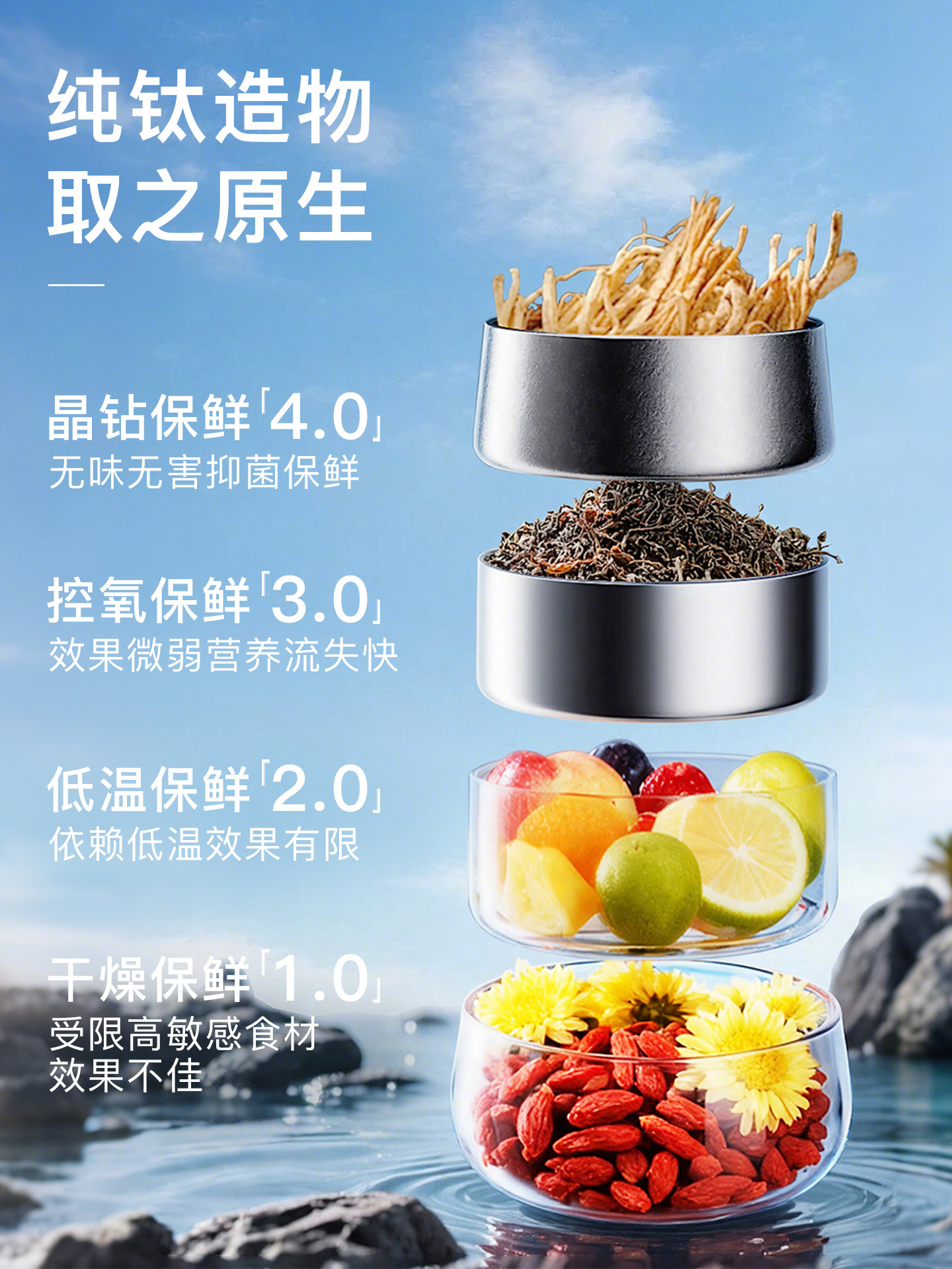 Jie'Anxi Pure Titanium Insulated Cup, Tea and Water Separation Cup, High-End Titanium Cup for Men and Women, Gift, Portable Tea Brewing Cup