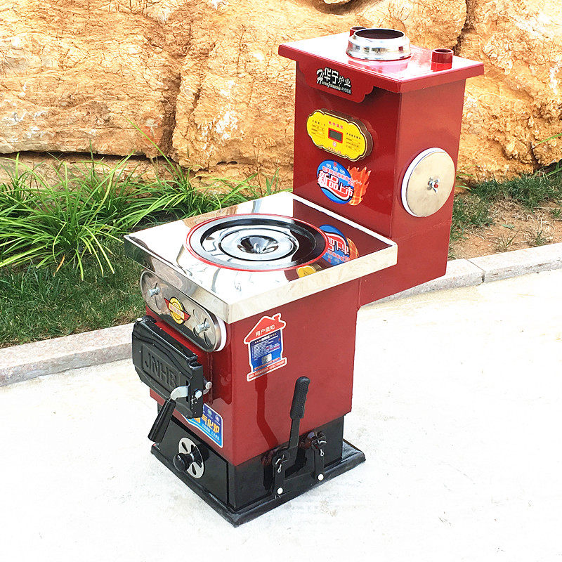 New coal-fired double gasifier heating furnace Home coal-fired heating furnace soil heating furnace super provincial coal two-use heating furnace