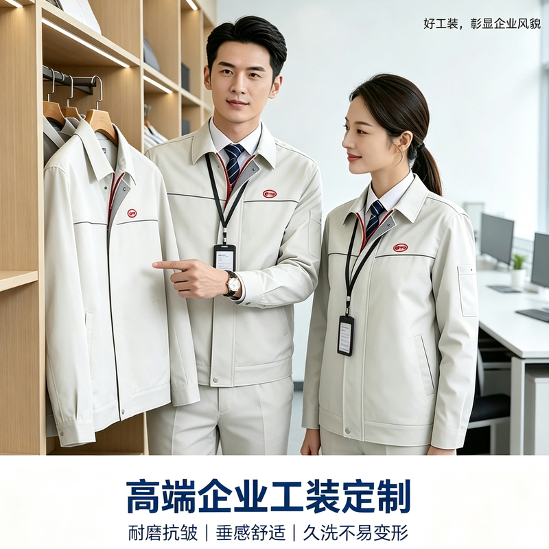 New Byd Jacket Coat Autumn and Winter Off-White Anti-Static Jacket Pants Byd Workwear Jacket