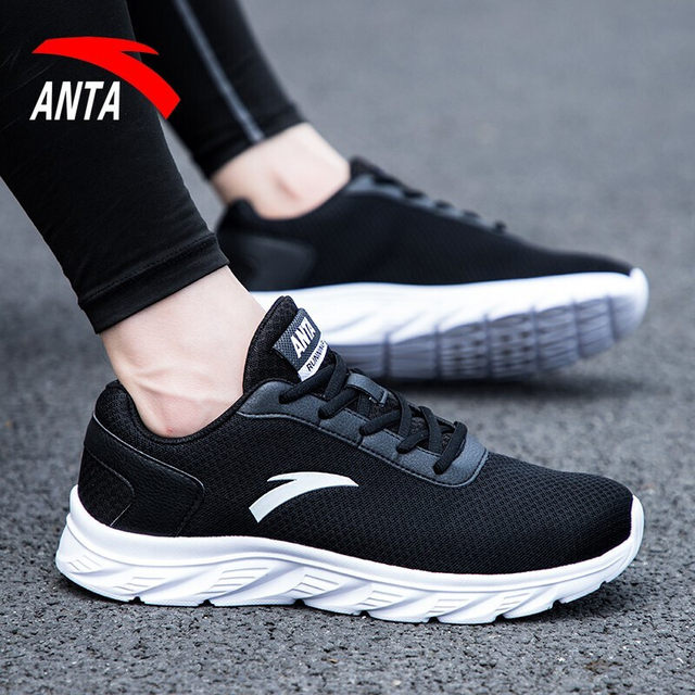 ANTA Sports Shoes Men's Running Shoes Summer Shoes Men's Mesh Shoes Breathable Mesh Shoes Soft Sole Running Shoes ເກີບຜູ້ຊາຍຂອງແທ້