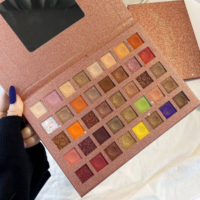 40 color eye shadow discs ins superfire mashed potatoes pink sequins Waterproof National Parity Student Beginners