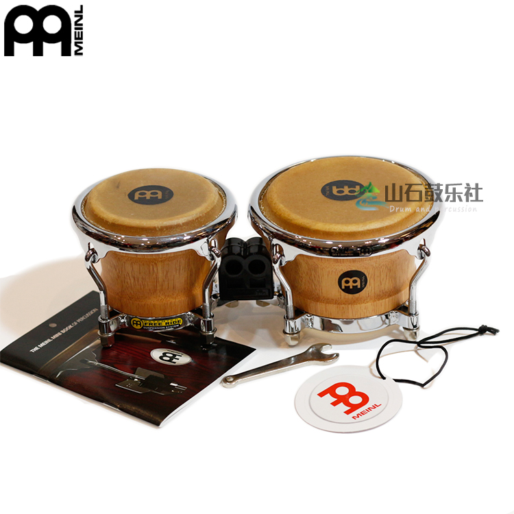 Yamashi Drum Club MEINL Mair Mini Bongo Drum FWB100SNT-M with Tuning Wrench