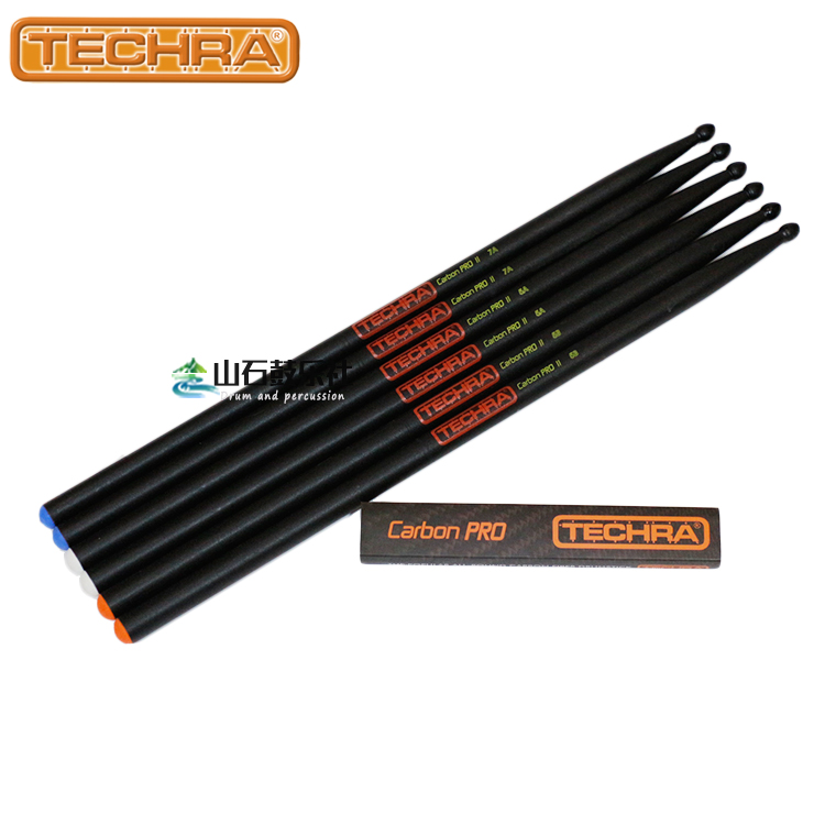 Italian import TECHRA Carbon fiber CARBON PRO Series 5A7A5B environmentally friendly drumstick drum hammer drum hammer