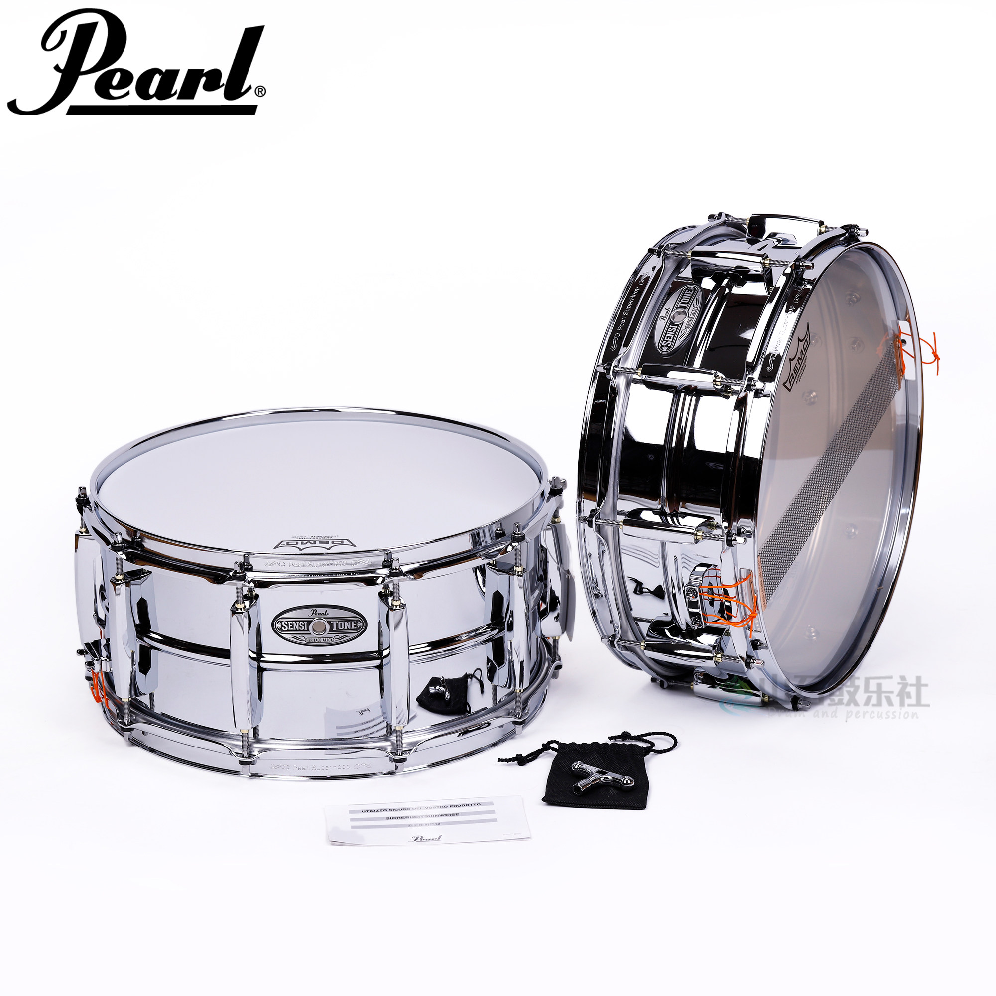 鼓 津宝牌14英寸小军鼓10617木腔军鼓：压铸压圈+三层音色炸裂！乐队