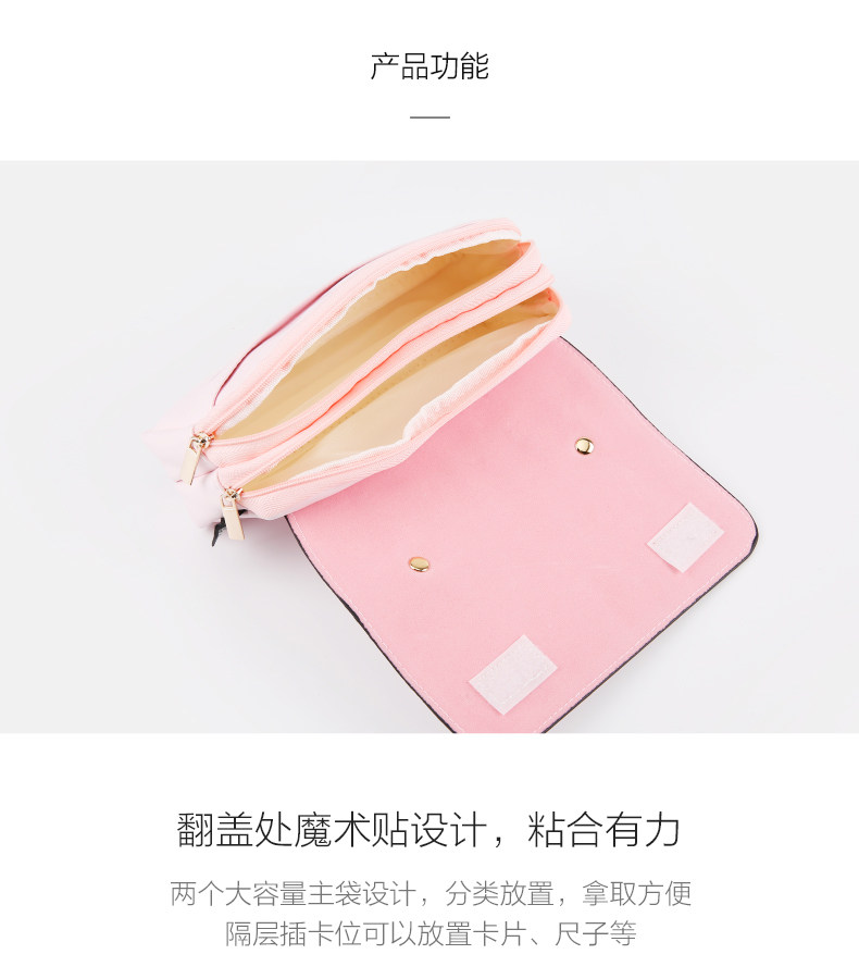 晨光笔袋袋手提式大容量多功能铅笔袋文具盒