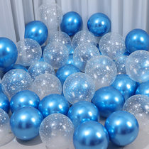 Wedding scene Party decoration Luminous sequin balloon Birthday scene decoration starry transparent printed balloon