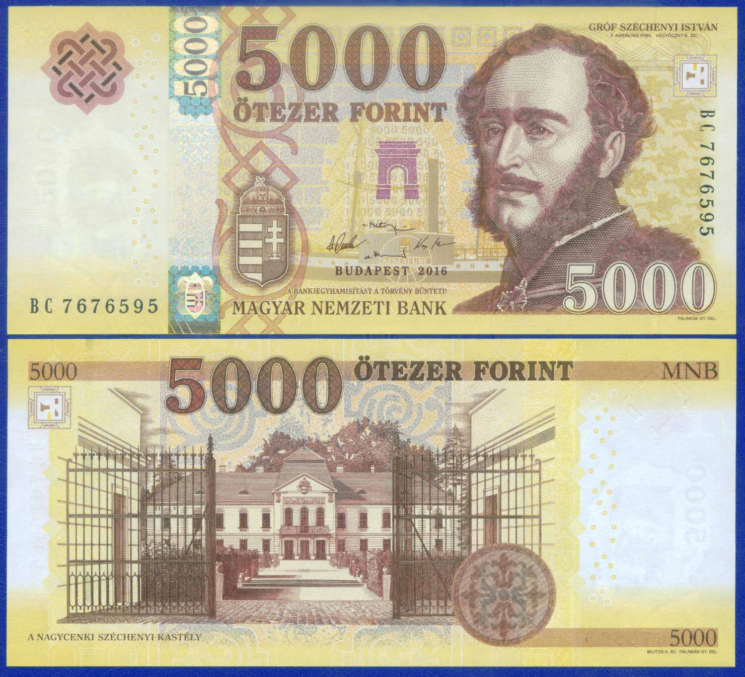 The Hungarian version of the 2016 edition of 5000 forint