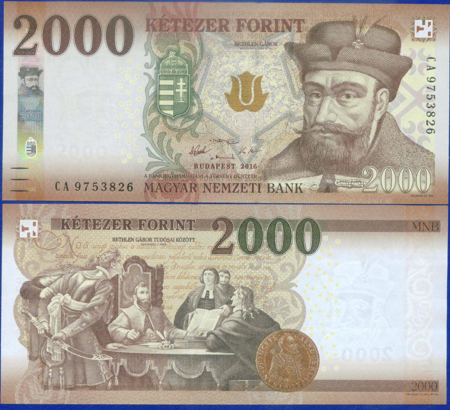 The Hungarian version of the 2016 edition of 2000 forint