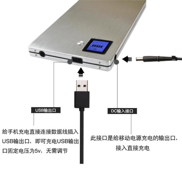 12V máy tính xách tay điện thoại di động sạc kho báu dung lượng lớn Lenovo DELL 19V pin bên ngoài sạc kho báu - Ngân hàng điện thoại di động giá cục sạc dự phòng