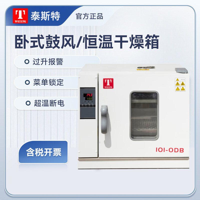 泰斯特卧式鼓风干燥箱电热恒温高温加热烤箱高端烘干机实验室烘箱
