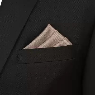 Japanese simple style striped plaid pocket towel male British gentleman suit formal chest towel small square towel