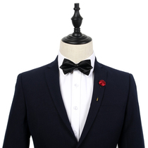 British double-decker mens pointed corner groom best man bow tie wedding dress business high-end bow clothing accessories tide
