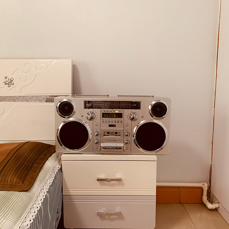 Dprince Retro Radio Home Tapes CD Machines Portable Trumpets K Songs Outdoor Bluetooth Sound