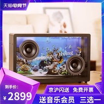 TTF floating lyrics sound Home desktop dynamic creative visual transparent subtitles Wireless Bluetooth speaker