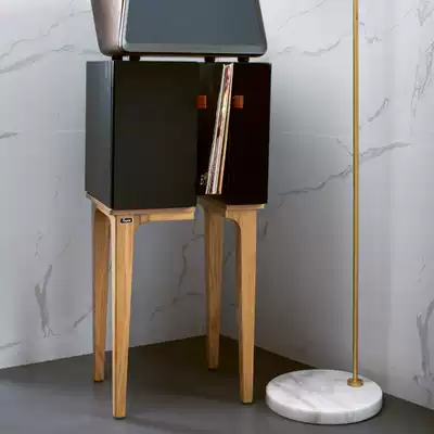 Hey yo vinyl record cabinet Living room study storage cabinet Floor shelf High-legged simple record storage cabinet