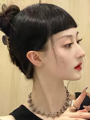 Liuhai wig film female two-dimensional eyebrows on Qi Liuhai round face no trace comics fake bangs forehead hairline patch