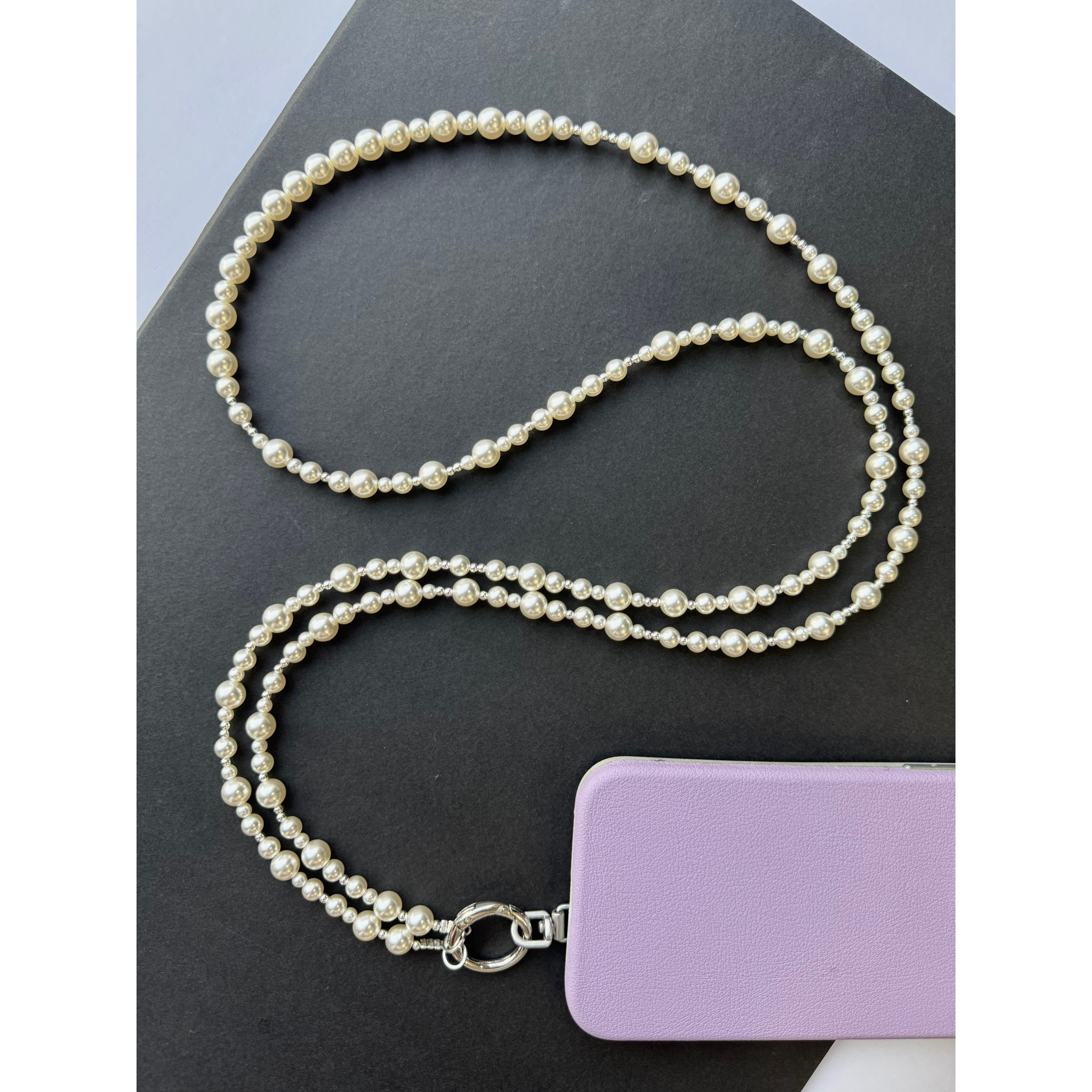 Stief's Pearl Long Crossbody Phone Chain - Japanese and Korean Style, Light Luxury and High-End Phone Chain