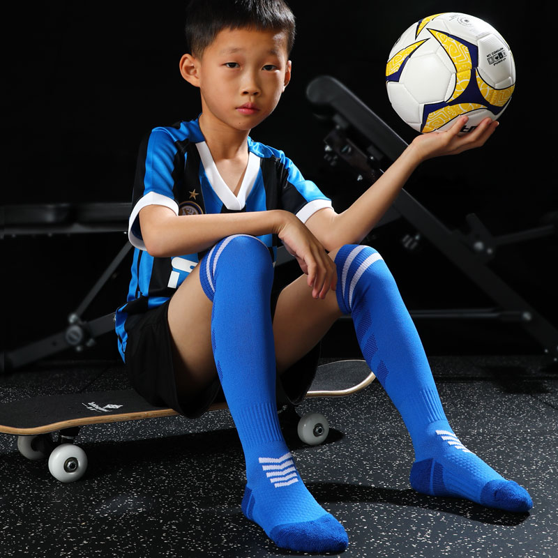Zhida system for children's long cylinder football socks boys' women's summer slim down knee professional towel bottom midbarrel sneakers