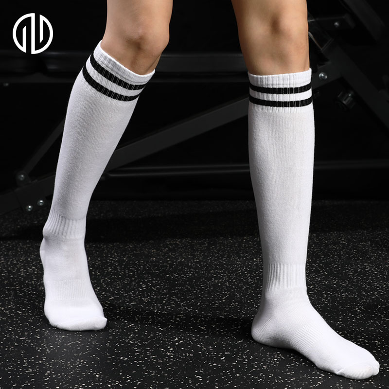 ZHIDA made children's cotton long-tube football socks thin sports socks boys and girls over the knee medium tube training socks