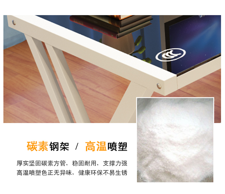 Máy tính để bàn đơn giản bàn máy tính bàn kính cường lực công ty bàn nhà bàn học kinh tế - Bàn bàn máy tính gỗ