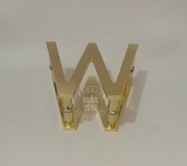 W letter glass door handle custom LOGO wooden door handle personality creative push-pull shifting door armrest handle mesh red ins